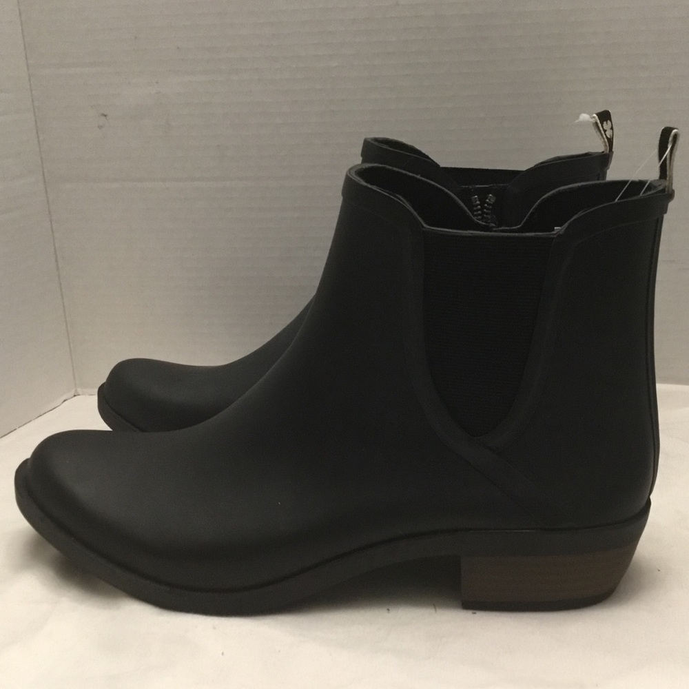 Lucky Brand Black Chelsea Winter Rain Boots